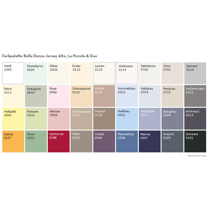 Bella Donna Jersey La Piccola Drap-Housse 90x210-220 cm Curry-0547