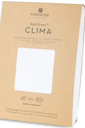 Bella Donna Clima Molton Piccola (drap-housse pour surmatelas) avec fente 200x210-220