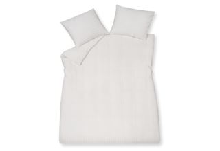 Housse de couette Vandyck Pure 80 Seersucker blanc 1 personne (140x200/220)