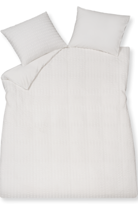 Vandyck Dekbedovertrek Pure 80 Seersucker white Lits-jumeaux (240x200/220 )