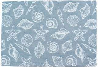 Sander placemat Mussels 35x50 Fb. 10 - Blauw