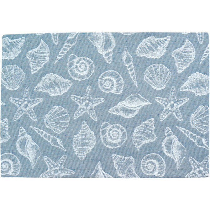 Sander set de table Moules 35x50 Fb. 10 - Bleu