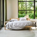 Auping Auping Pearl Grey Satin dekbedovertrek 200x200/220 Grey