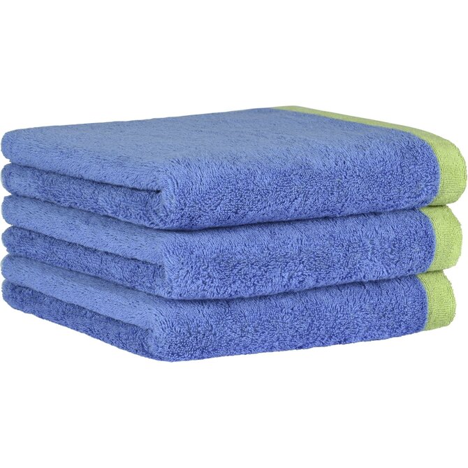 Cawo Lifestyle Splash Doubleface 7071 Serviette d'invité 30x50 capri/pistache