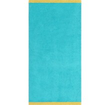 Cawo Lifestyle Splash Doubleface 7071 Handdoek 50x100 türkis/apricot