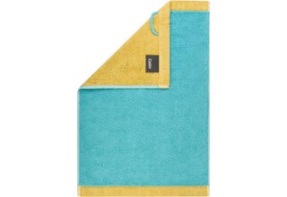 Cawo Lifestyle Splash Doubleface 7071 Gastendoekje 30x50 türkis/apricot