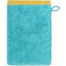 Cawö Cawo Lifestyle Splash Doubleface 7071 Serviette Invité 30x50 turquoise/abricot