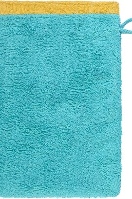 Cawo Lifestyle Splash Doubleface 7071 Washandje 16x22 türkis/apricot