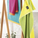 Cawö Cawo Lifestyle Splash Doubleface 7071 Washandje 16x22 türkis/apricot