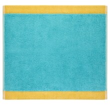 Cawo Lifestyle Splash Doubleface 7071 Gant de toilette 30x30 turquoise/abricot