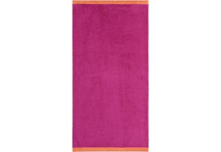 Cawo Lifestyle Splash Doubleface 7071 Serviette de douche 70x140 rose/mandarine