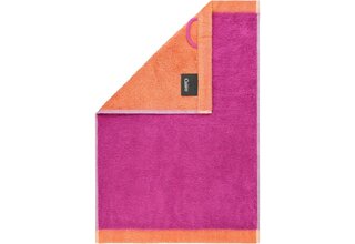 Cawo Lifestyle Splash Doubleface 7071 Gastendoekje 30x50 pink/mandarine