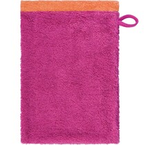 Cawo Lifestyle Splash Doubleface 7071 Washandje 16x22 pink/mandarine