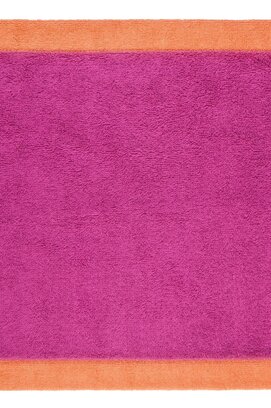 Cawo Lifestyle Splash Doubleface 7071 Gezichtsdoekje 30x30 pink/mandarine