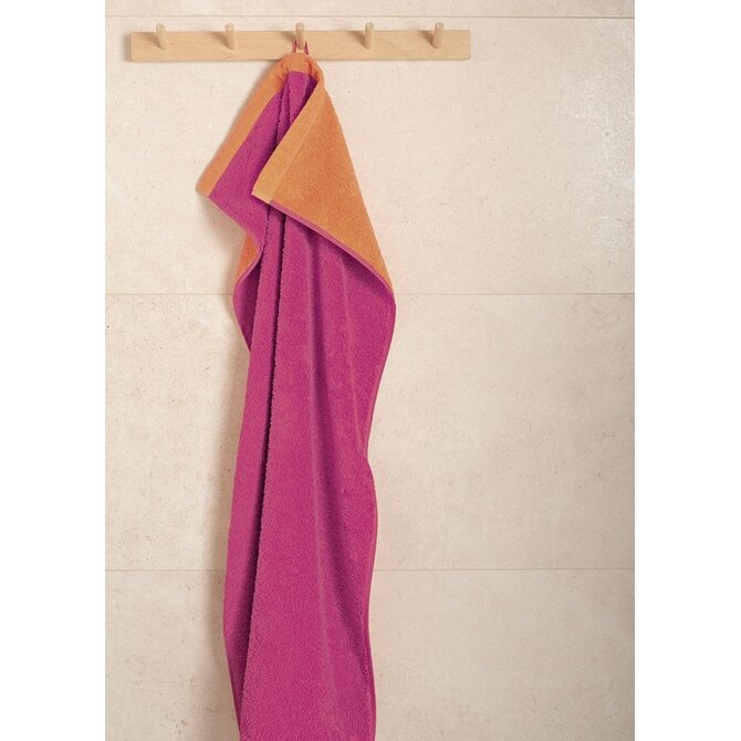 Cawo Lifestyle Splash Doubleface 7071 Gant de toilette 30x30 rose/mandarine