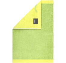 Cawo Lifestyle Splash Doubleface 7071 Serviette d'invité 30x50 pistache/citron