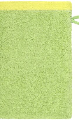 Cawo Lifestyle Splash Doubleface 7071 Washandje 16x22 pistazie/lemon