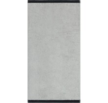 Cawo Lifestyle Splash Doubleface 7071 Serviette 50x100 platine/noir