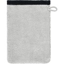 Cawö Cawo Lifestyle Splash Doubleface 7071 Gant de toilette 16x22 platine/noir