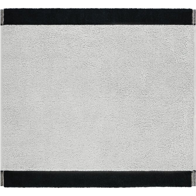Cawo Lifestyle Splash Doubleface 7071 Gezichtsdoekje 30x30 platin/schwarz