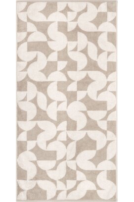 Cawo Studio gemustert 6251 Handdoek 50x100 leinen