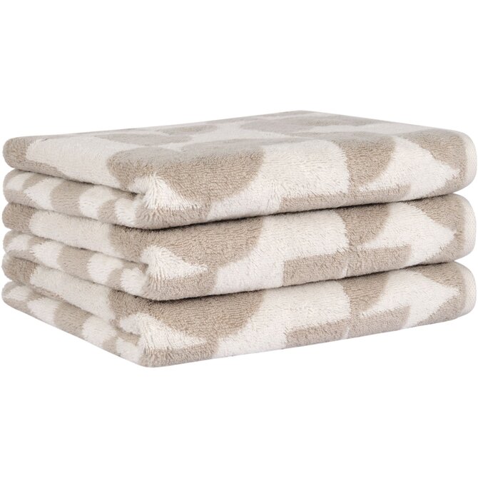 Cawo Studio à motifs 6251 Drap de douche 70x140 lin