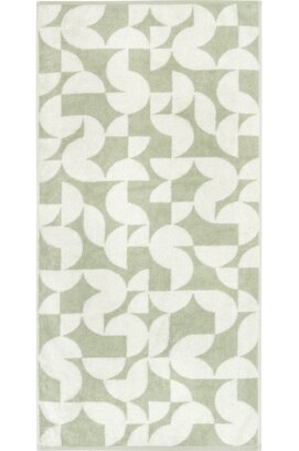 Cawo Studio gemustert 6251 Handdoek 50x100 wasabi