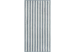 Cawo Studio Rayures 6252 Serviette 50x100 bleu nordique