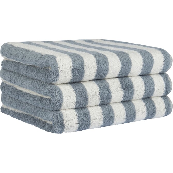 Cawo Studio Streifen 6252 Handdoek 50x100 nordic blue