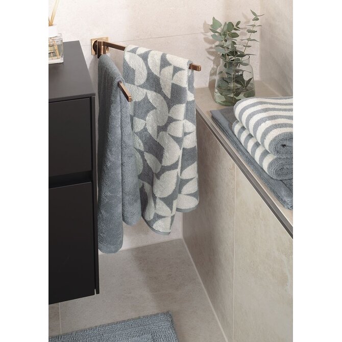 Cawo Studio Streifen 6252 Handdoek 50x100 nordic blue