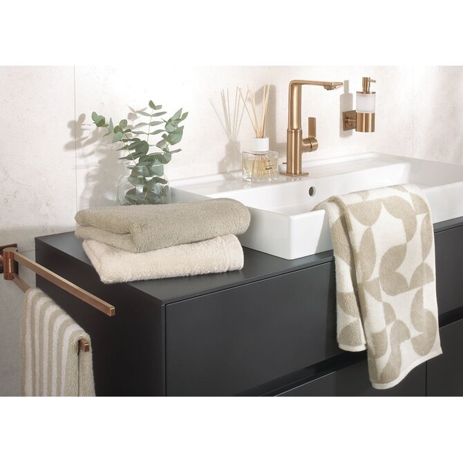 Cawo Studio Streifen 6252 Handdoek 50x100 leinen