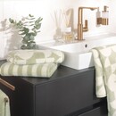 Cawö Cawo Studio Rayures 6252 Serviette 50x100 wasabi