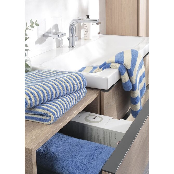 Cawo Lines Rayures 6255 Serviette 50x100 capri