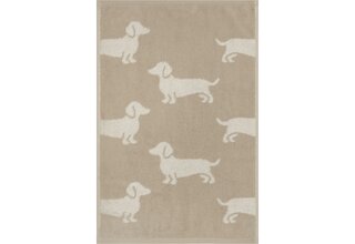 Cawo We love Dogs gemustert 6246 Badlaken 80x150 natur/beige