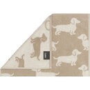 Cawö Cawo We love Dogs à motifs 6246 Serviette d'invité 30x50 naturel/beige