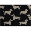 Cawö Cawo We love Dogs à motifs 6246 Serviette d'invité 30x50 noir/beige
