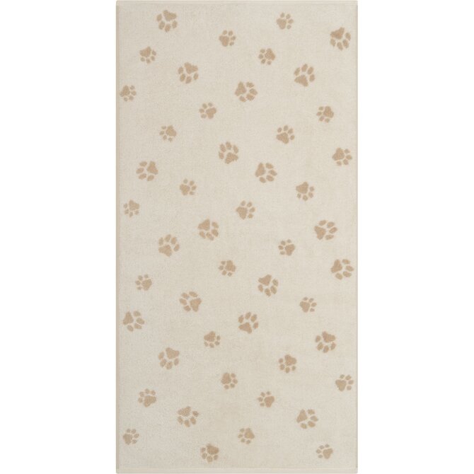 Cawo We love Dogs gemustert 6247 Badlaken 80x150 natur/beige