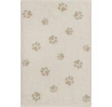 Cawo We love Dogs gemustert 6247 Gastendoekje 30x50 natur/beige