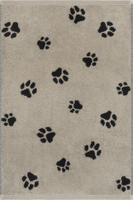 Cawo We love Dogs gemustert 6247 Handdoek 50x100 schwarz/beige
