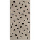 Cawö Cawo We love Dogs gemustert 6247 Badlaken 80x150 schwarz/beige
