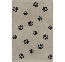 Cawo We love Dogs à motifs 6247 Serviette d'invité 30x50 noir/beige