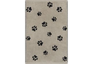 Cawo We love Dogs gemustert 6247 Gastendoekje 30x50 schwarz/beige