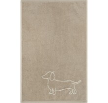 Cawo We love Dogs gemustert 6248 Handdoek 50x100 natur/beige