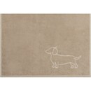 Cawö Cawo We love Dogs gemustert 6248 Handdoek 50x100 natur/beige