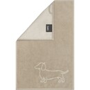 Cawö Cawo We love Dogs gemustert 6248 Gastendoekje 30x50 natur/beige