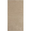 Cawö Cawo We love Dogs motif 6248 Serviette d'invité 30x50 naturel/beige