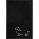 Cawö Cawo We love Dogs à motifs 6248 Serviette 50x100 noir/beige