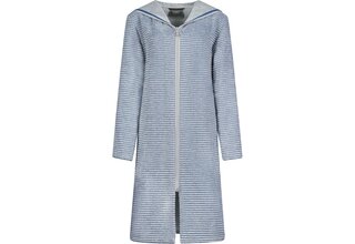 Cawo Home Dames Badjas Korte Badjas met Capuchon en Rits 6222 capri 36