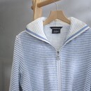 Cawö Cawo Home Dames Badjas Korte Badjas met Capuchon en Rits 6222 capri 36