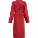 Cawö Cawo Home Peignoir Femme avec Capuche et Fermeture Éclair 1492 rouge 36